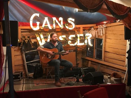 Gabriel McCaslin performing solo.